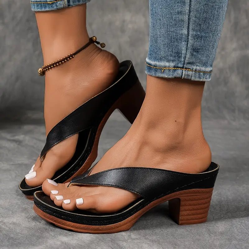 Harper Collection | Block Heel Sandals with Cushioned Footbed | Stylish Orthopedic Support for All-Day Comfort