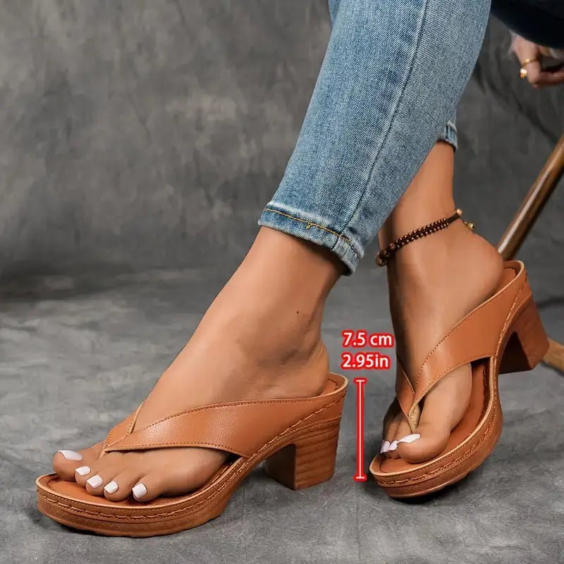 Harper Collection | Block Heel Sandals with Cushioned Footbed | Stylish Orthopedic Support for All-Day Comfort