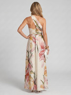 Hester Collection | Floral Maxi Dress with Halter Neckline | Lightweight Fabric for Effortless Style