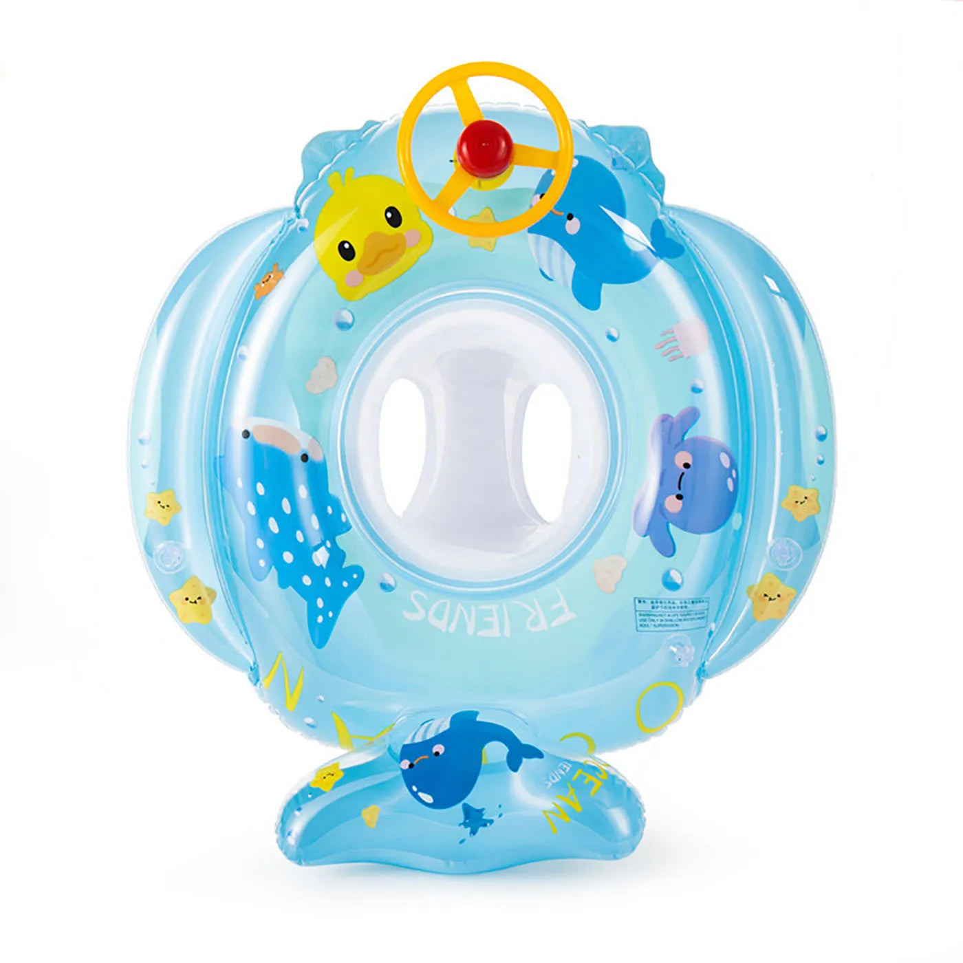 Inflatable Baby Swim Ring with Safety Seat | Bright Colors for Safe Water Fun