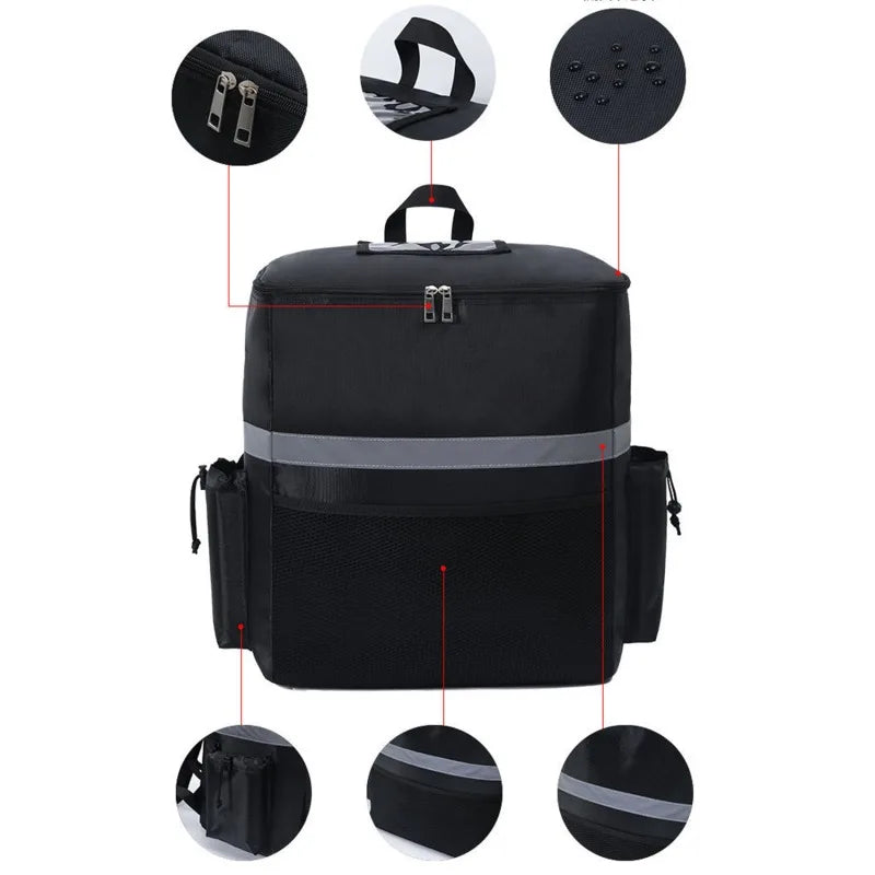 Insulated Lunch Bag | Extra Large Cooler Backpack with Durable Oxford Cloth | Perfect for Fresh Food Storage
