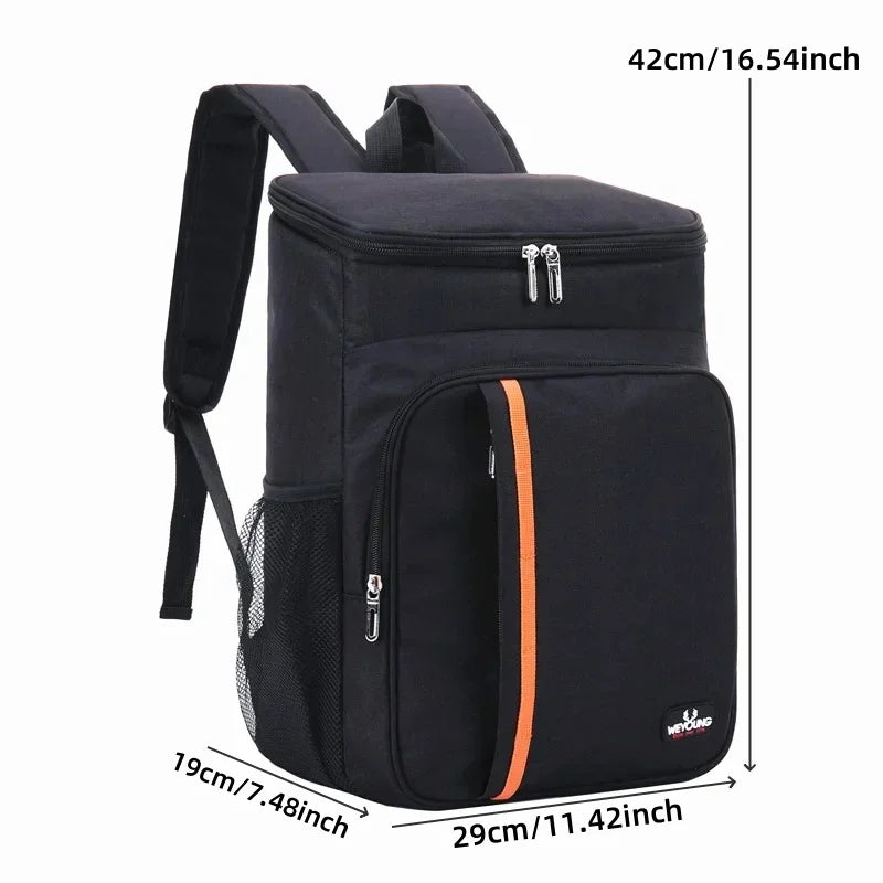 Insulated Lunch Bag | Extra Large Cooler Backpack with Durable Oxford Cloth | Perfect for Fresh Food Storage