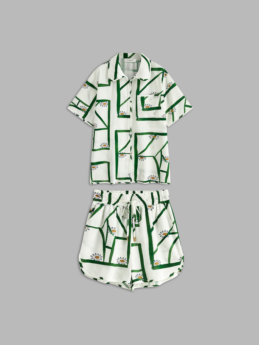 Stylish Summer Outfit with Pattern and Adjustable Drawstring