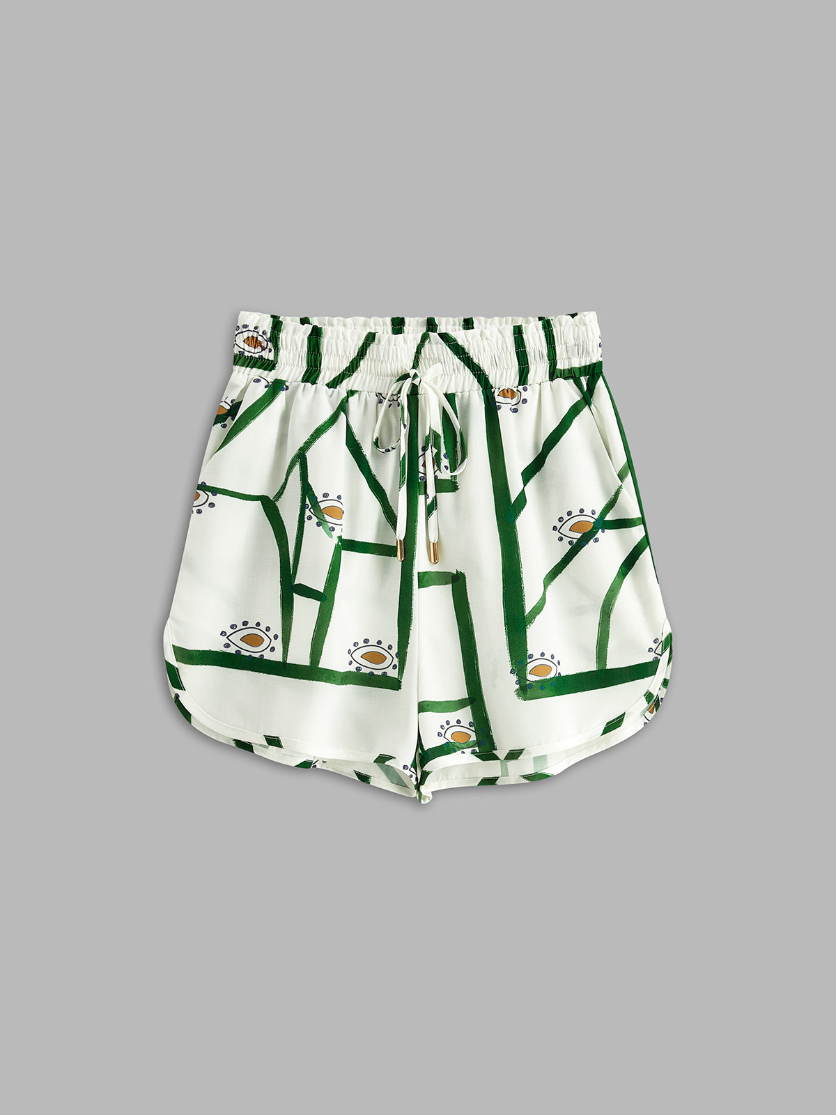 Stylish Summer Outfit with Pattern and Adjustable Drawstring