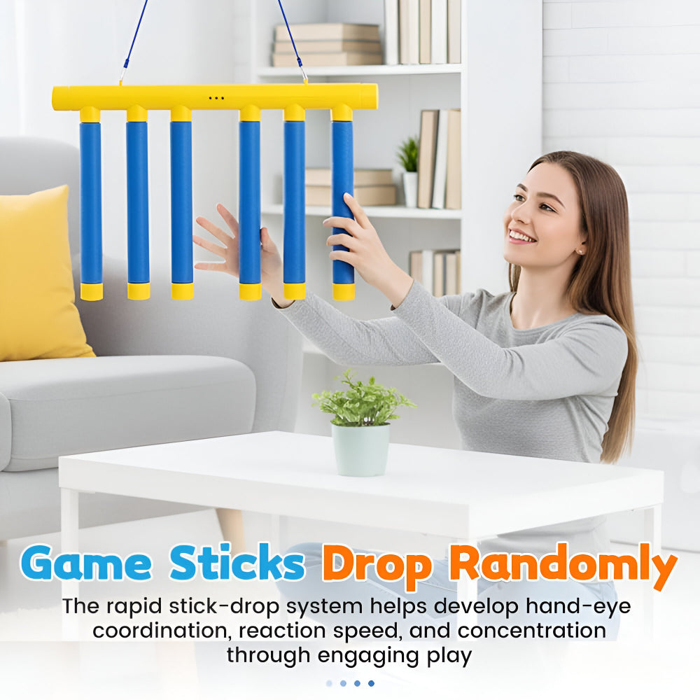 Kids Reflex Reaction Trainer Falling Stick Game