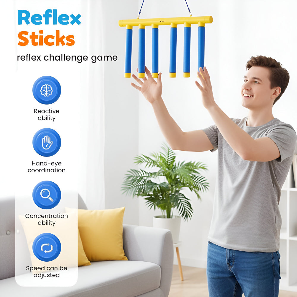 Kids Reflex Reaction Trainer Falling Stick Game