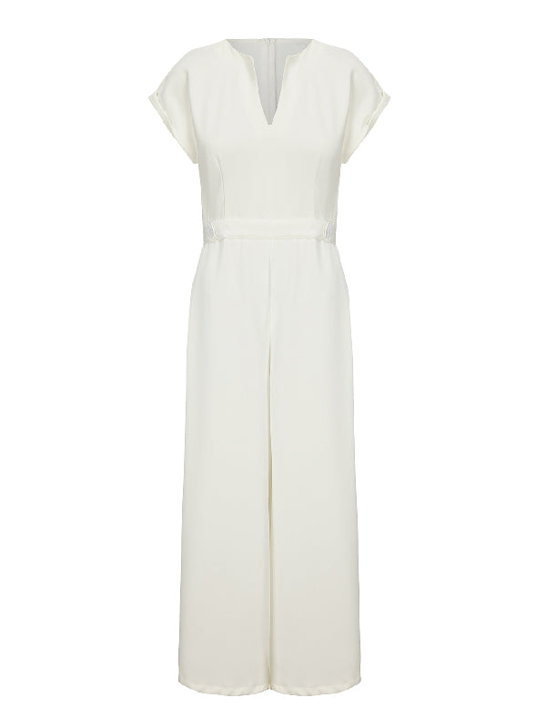 Elegant Cap Sleeve Jumpsuit for Women - Stylish and Comfortable