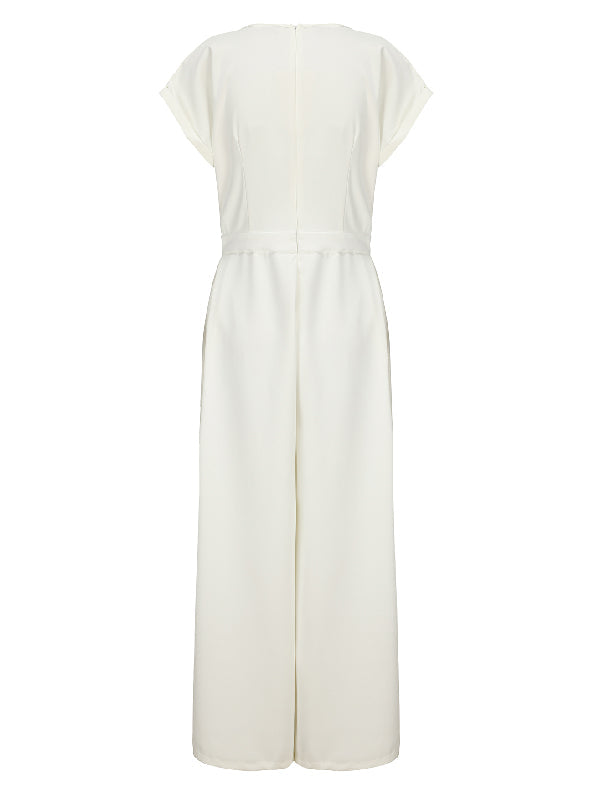 Elegant Cap Sleeve Jumpsuit for Women - Stylish and Comfortable