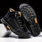 Waterproof Leather Hiking Boots for Men with Orthopedic Arch Support