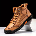 Waterproof Leather Hiking Boots for Men with Orthopedic Arch Support