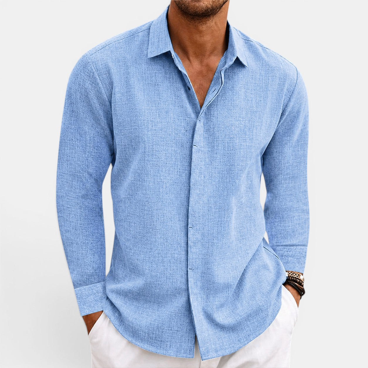 Linen Comfort | Men's Breathable Summer Shirt with Relaxed Fit | Lightweight Fabric for Effortless Style