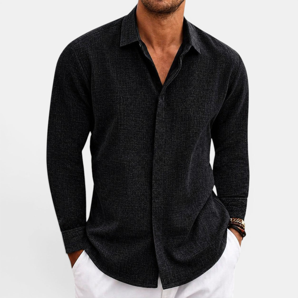 Linen Comfort | Men's Breathable Summer Shirt with Relaxed Fit | Lightweight Fabric for Effortless Style