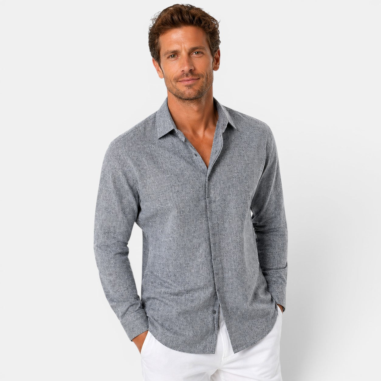 Linen Comfort | Men's Breathable Summer Shirt with Relaxed Fit | Lightweight Fabric for Effortless Style