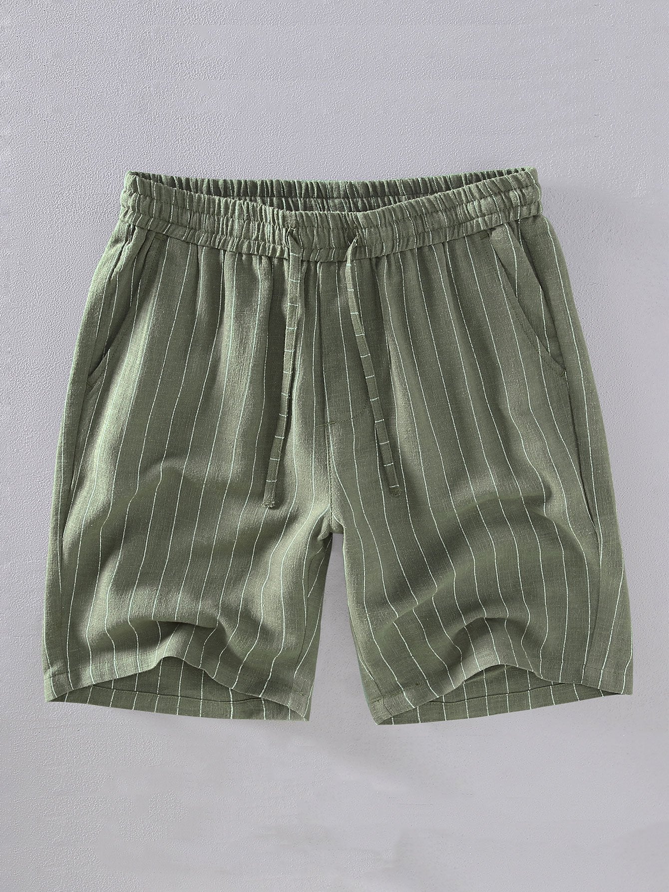 Women’s Linen Blend Shorts – High Waist Casual Summer Shorts with Soft Breathable Fabric