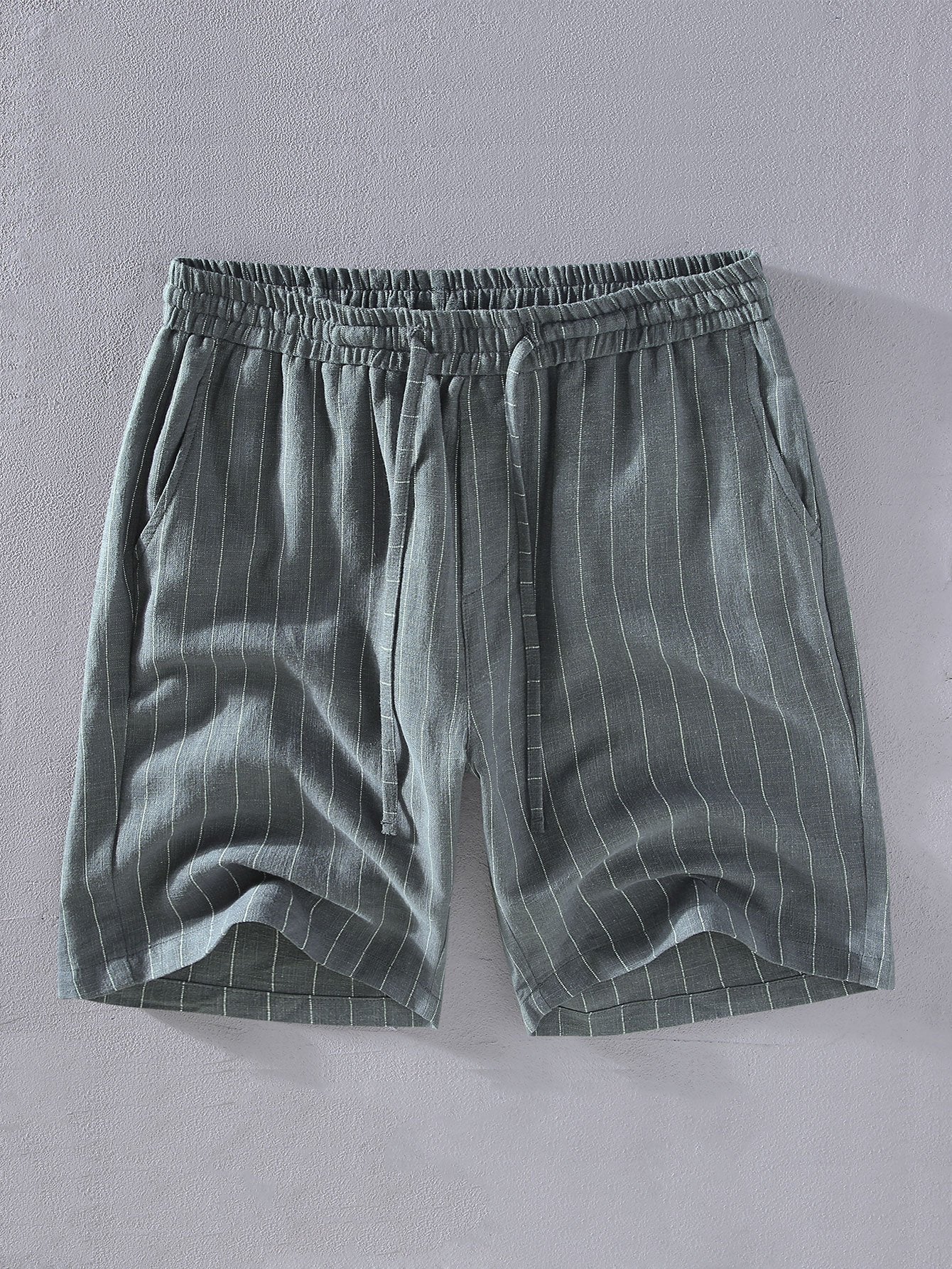 Women’s Linen Blend Shorts – High Waist Casual Summer Shorts with Soft Breathable Fabric