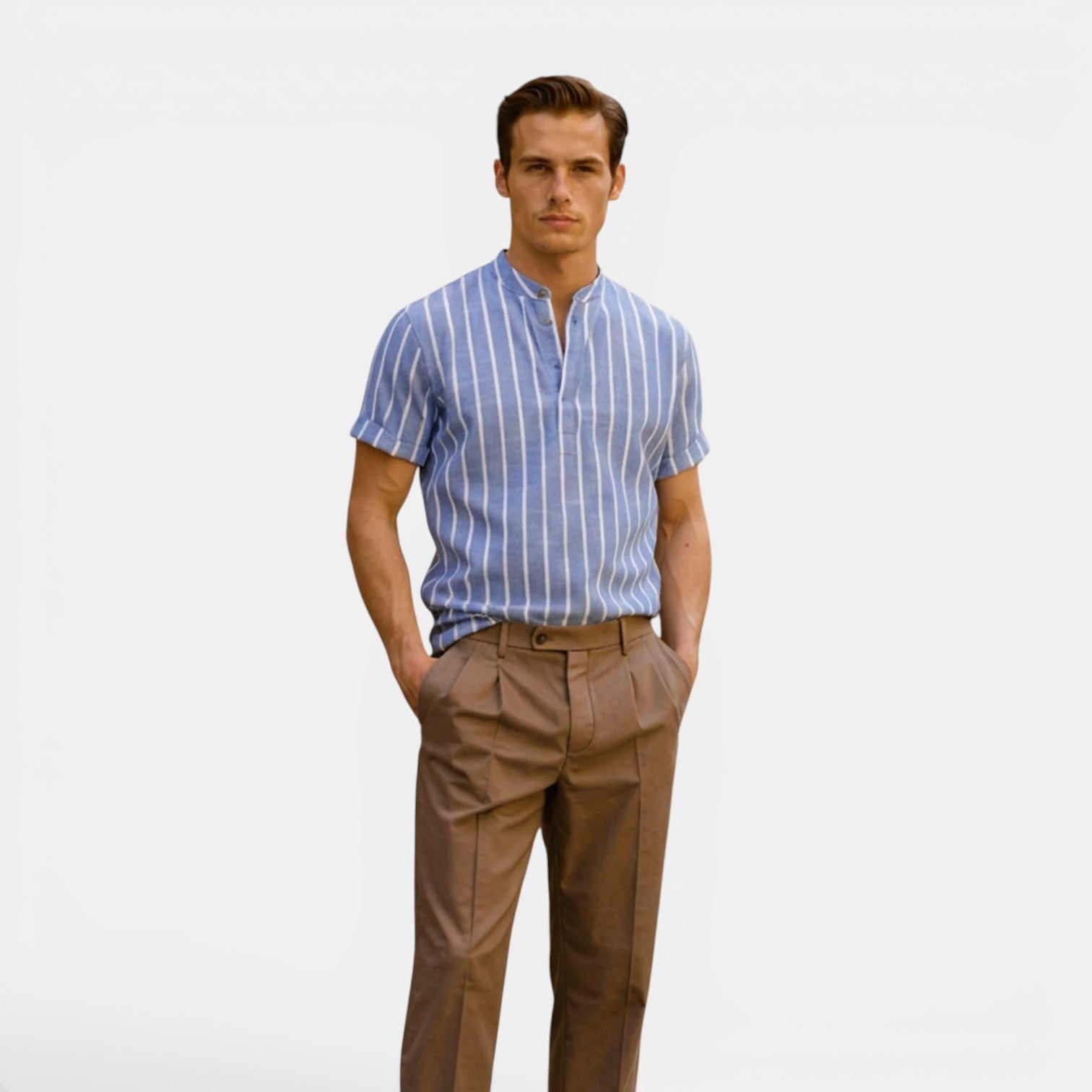 Linen Polo Shirts | Men's Breathable Polo Shirt for Effortless Summer Comfort