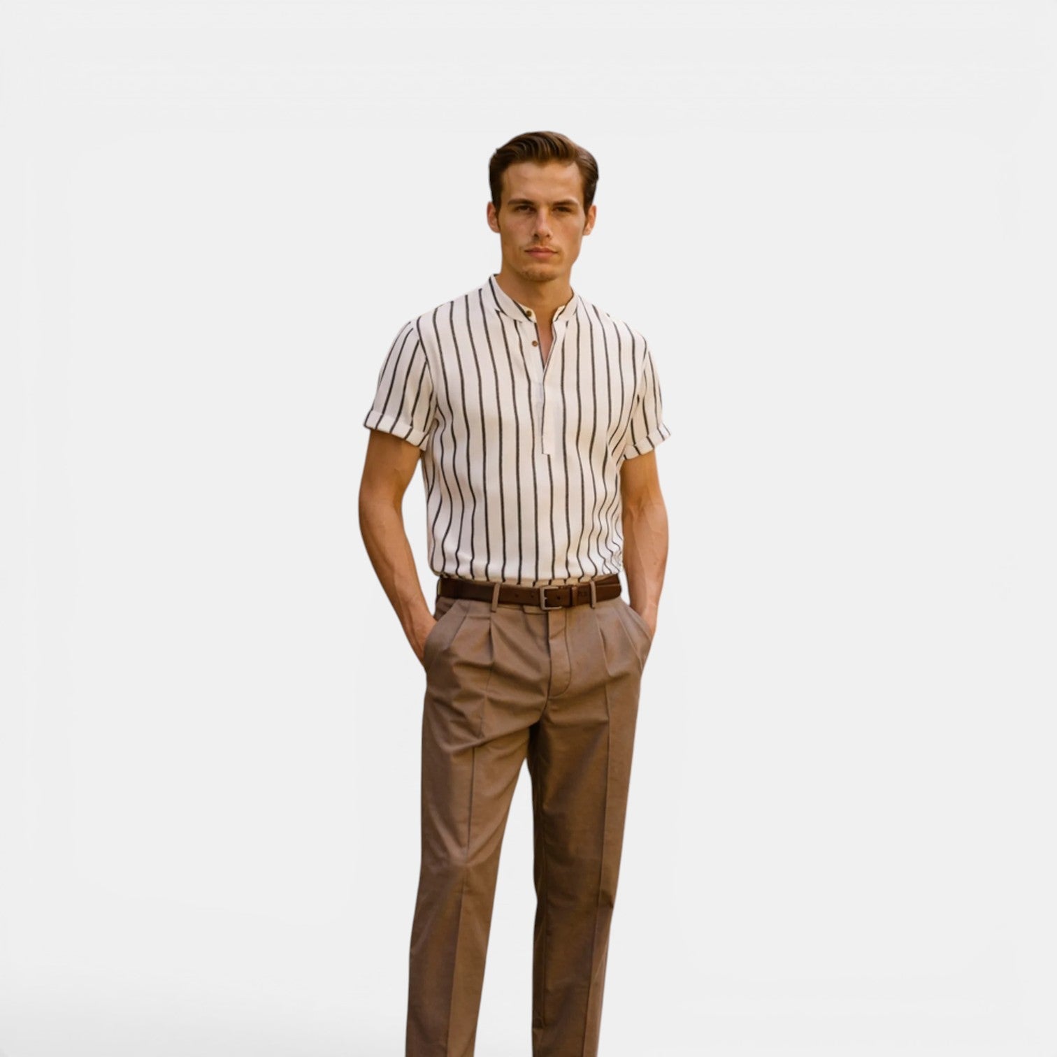 Linen Polo Shirts | Men's Breathable Polo Shirt for Effortless Summer Comfort