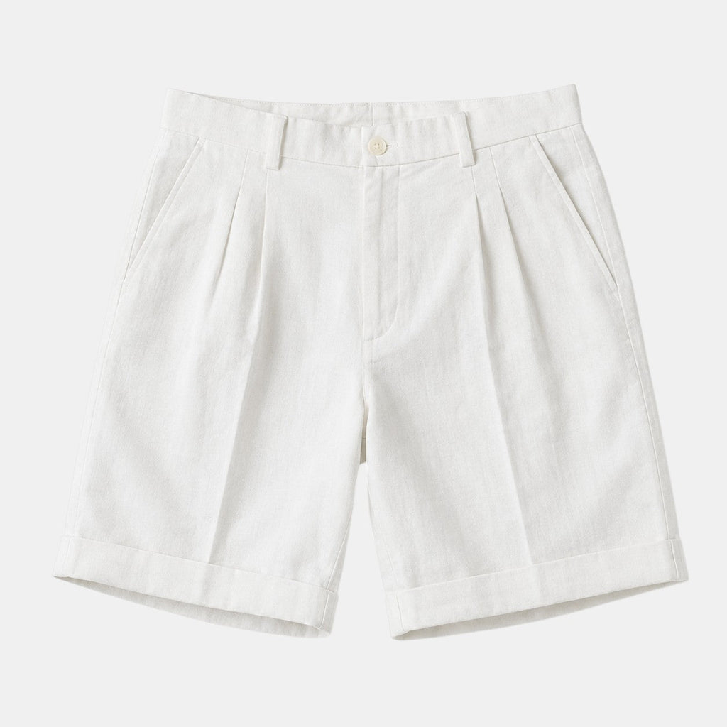 Linen Shorts for Men | Lightweight Breathable Fabric with Relaxed Fit | Effortless Summer Comfort