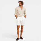 Linen Shorts for Men | Lightweight Breathable Fabric with Relaxed Fit | Effortless Summer Comfort