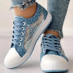 Womens Casual Lace-Up Sneakers for Everyday Comfort