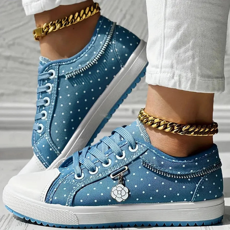 Womens Casual Lace-Up Sneakers for Everyday Comfort