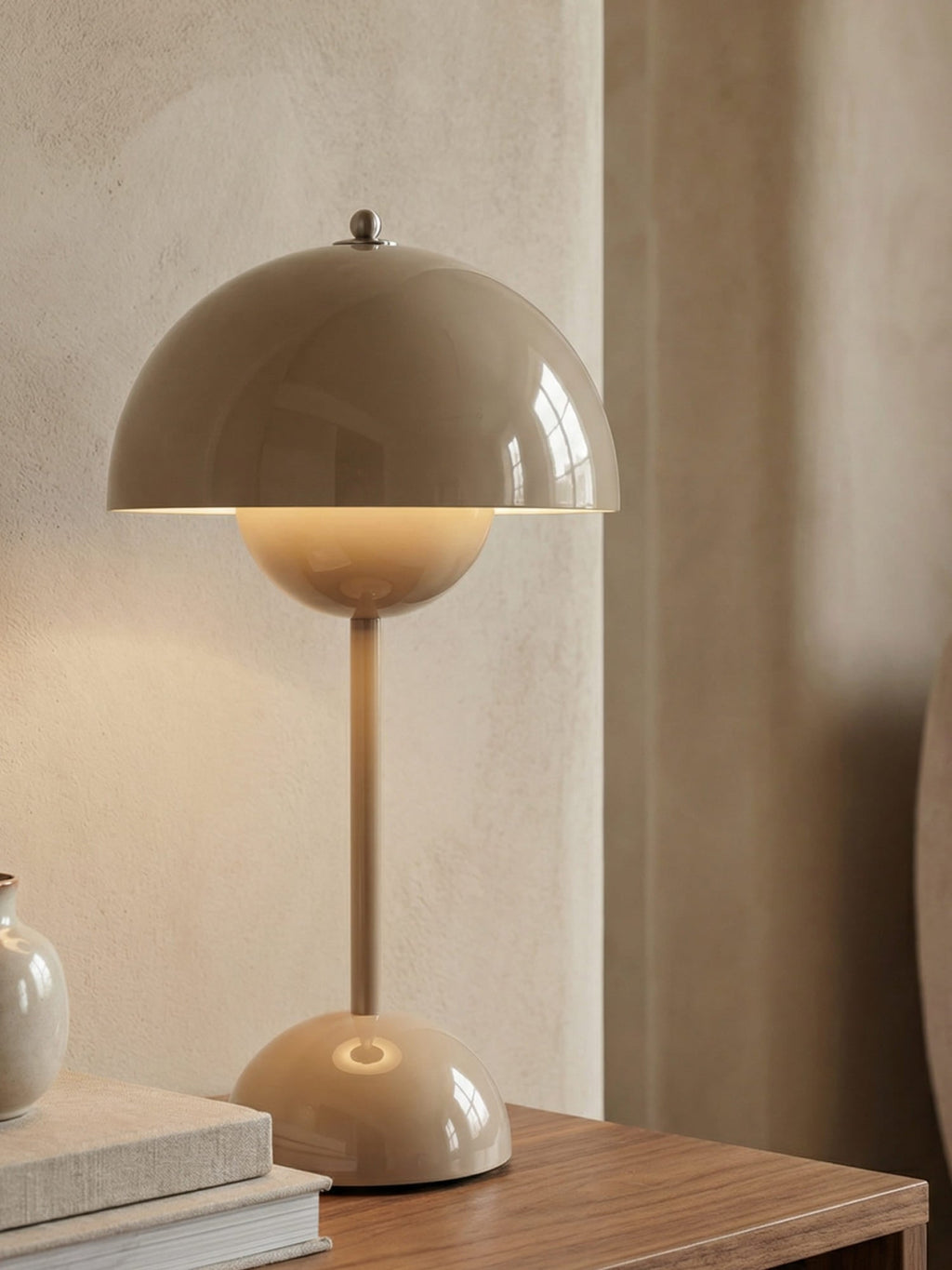 LumiSphere | LED Table Lamp with Dimmable Light & Wireless Design | Stylish Bedside Lamps for Cozy Living Room Decor