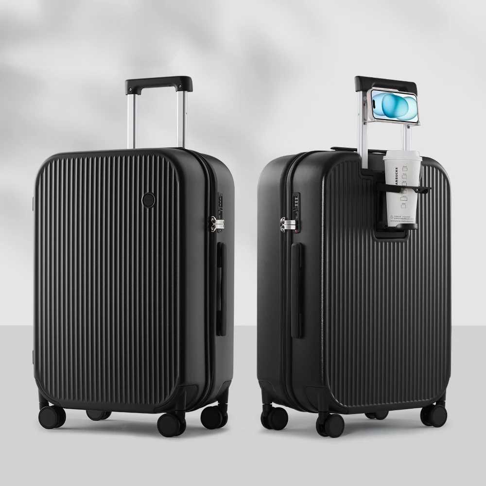 Lyon | Hard-Shell Suitcase with Integrated Cup Holder | Lightweight Luggage for Effortless Travel