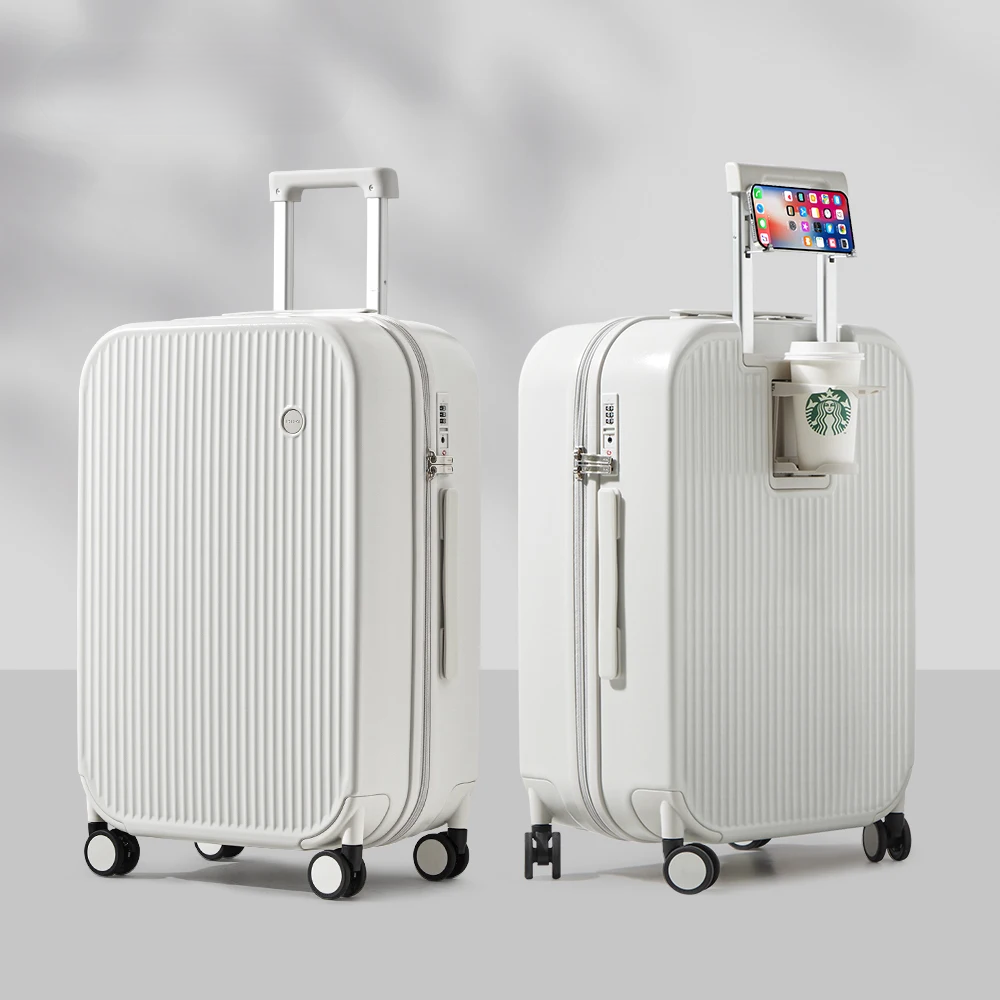 Lyon | Hard-Shell Suitcase with Integrated Cup Holder | Lightweight Luggage for Effortless Travel