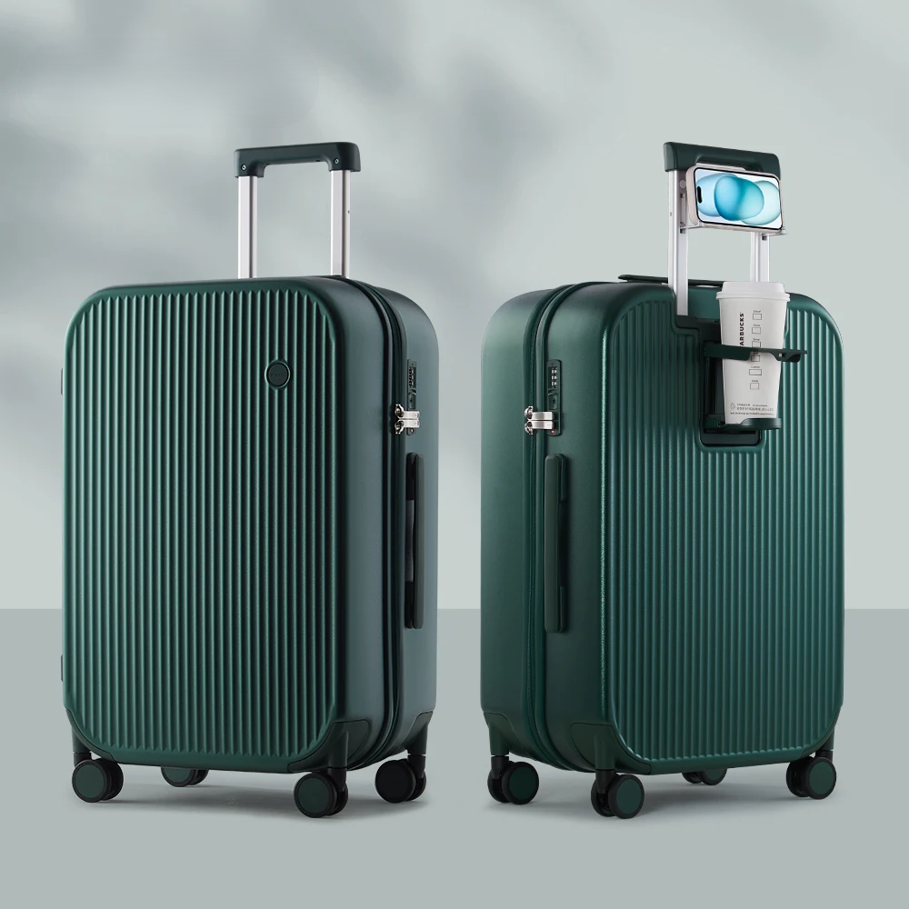 Lyon | Hard-Shell Suitcase with Integrated Cup Holder | Lightweight Luggage for Effortless Travel