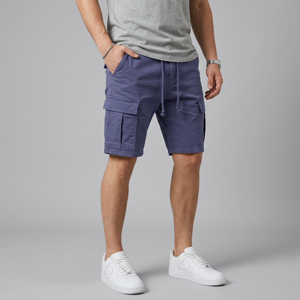 Men's Casual Cargo Shorts - Lightweight Breathable Fit