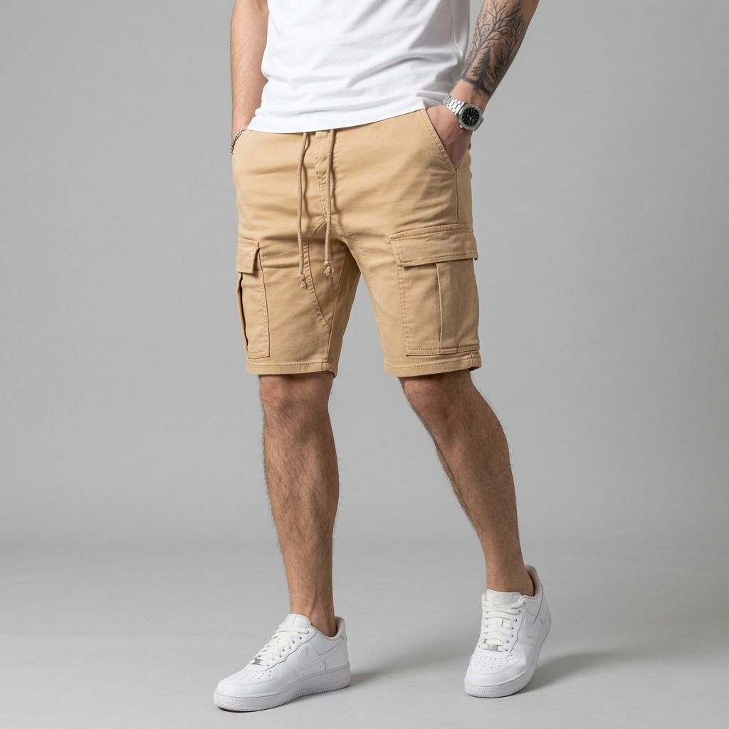 Men's Casual Cargo Shorts - Lightweight Breathable Fit