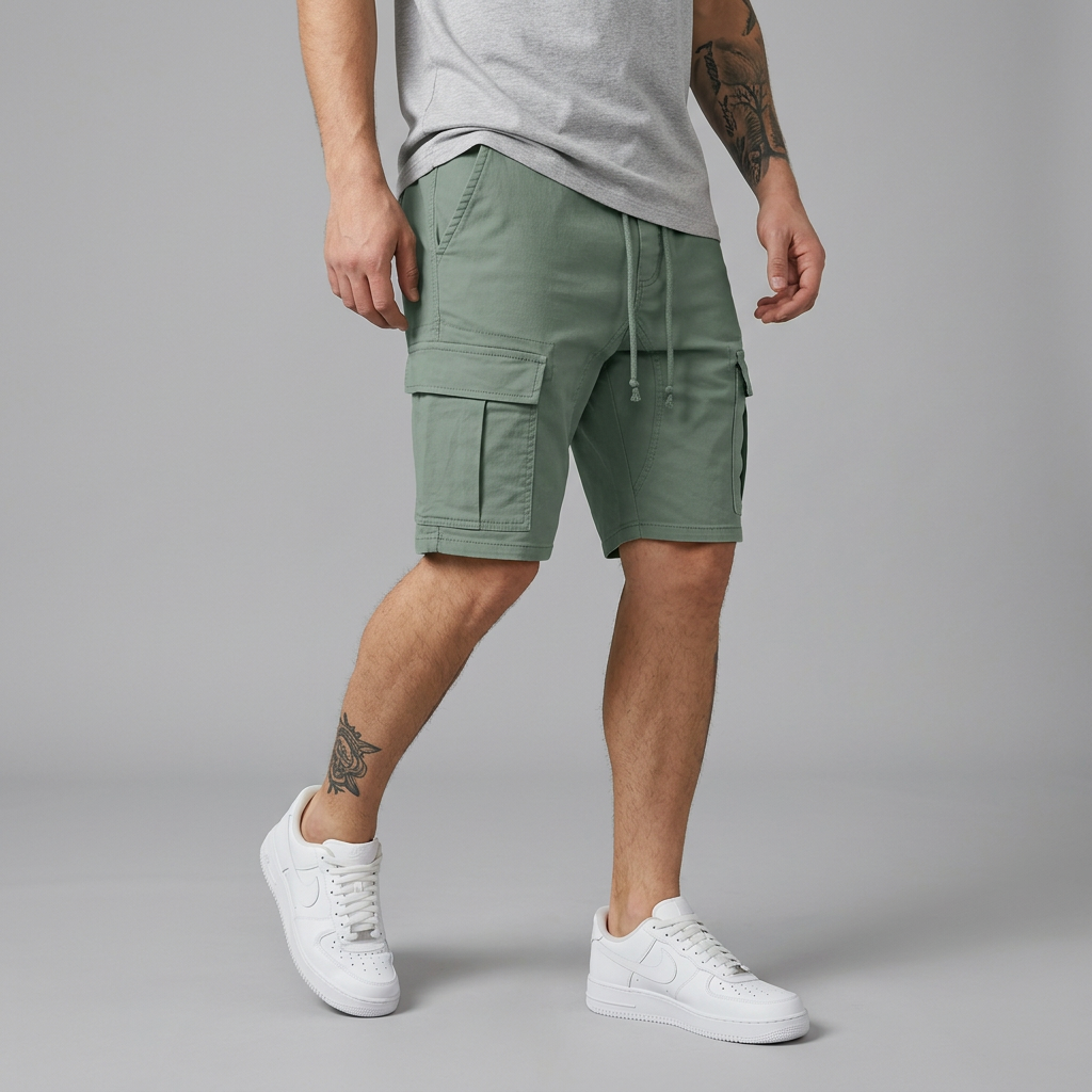 Men's Casual Cargo Shorts - Lightweight Breathable Fit