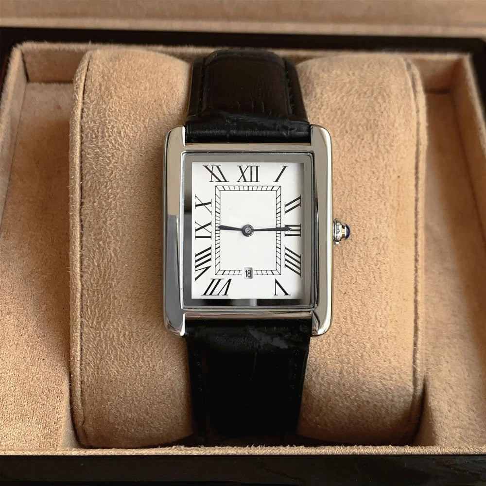 Men’s Square Roman Numeral Dress Watch