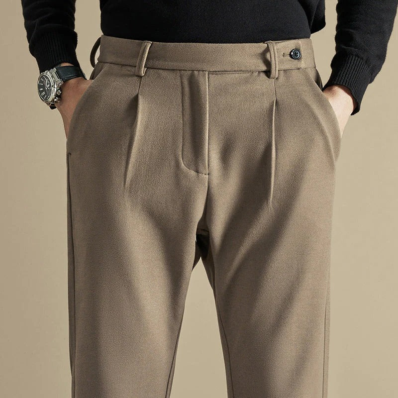 Men’s Straight Cut Trousers – Classic Slim Straight Fit Formal Pants for Work, Office & Everyday Smart Casual Wear