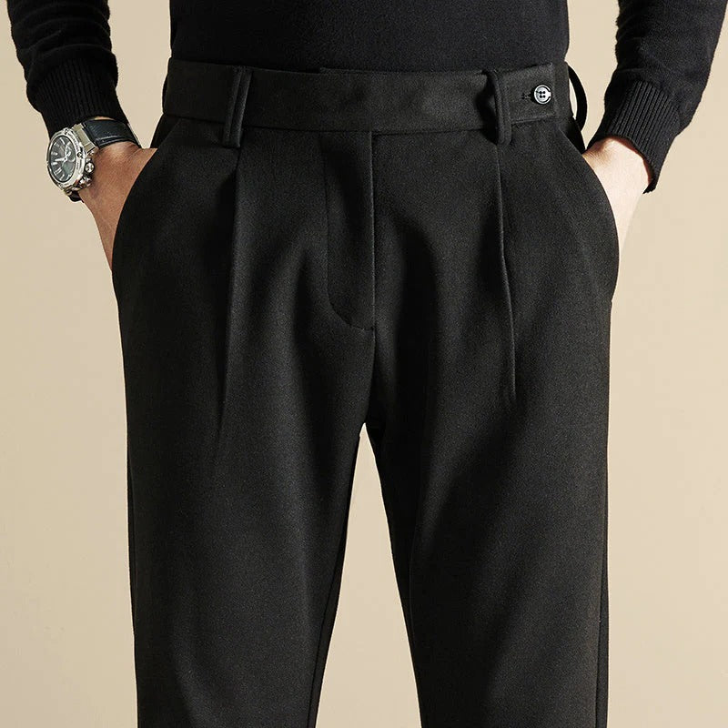 Men’s Straight Cut Trousers – Classic Slim Straight Fit Formal Pants for Work, Office & Everyday Smart Casual Wear