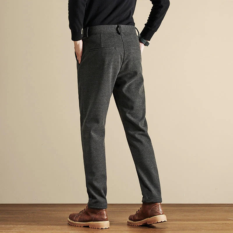 Men’s Straight Cut Trousers – Classic Slim Straight Fit Formal Pants for Work, Office & Everyday Smart Casual Wear
