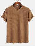 Women’s Everyday Stretch T-Shirt – Soft Polyester Spandex Regular Fit Basic Casual Tee