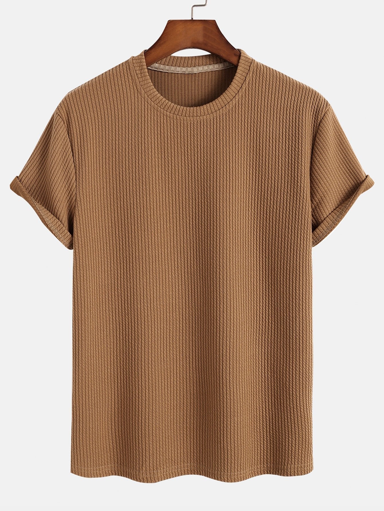Women’s Everyday Stretch T-Shirt – Soft Polyester Spandex Regular Fit Basic Casual Tee