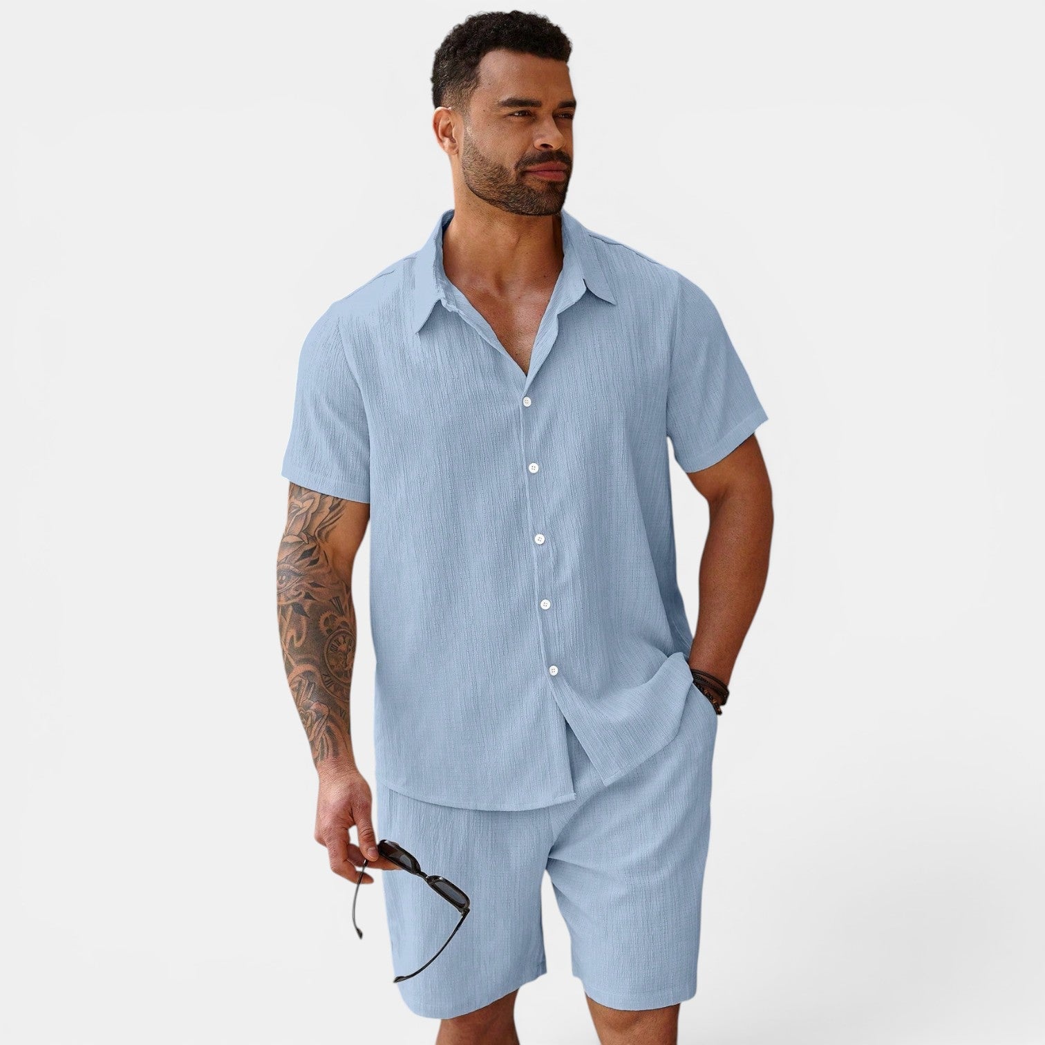Men's Summer Set | Breathable Casual Outfit with Lightweight Fabric | Effortless Style for Warm Days