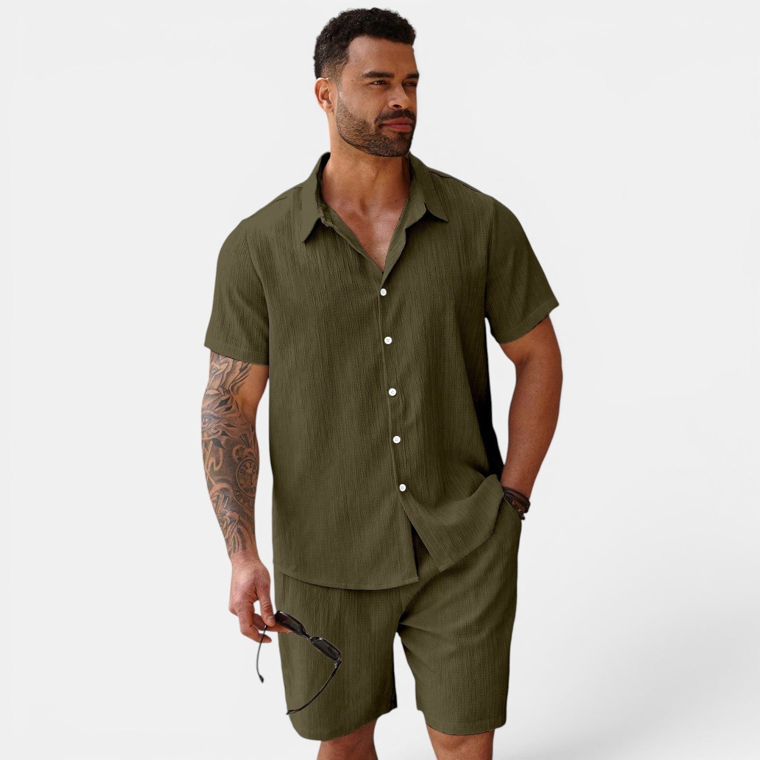 Men's Summer Set | Breathable Casual Outfit with Lightweight Fabric | Effortless Style for Warm Days