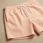 Men's Swim Trunks | Striped Swim Shorts with Relaxed Fit | Durable Fabric for Beach & Pool Activities