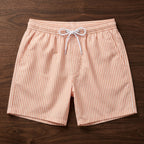 Men's Swim Trunks | Striped Swim Shorts with Relaxed Fit | Durable Fabric for Beach & Pool Activities