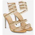 Elegant Open Toe Women's Sandals with High Heels
