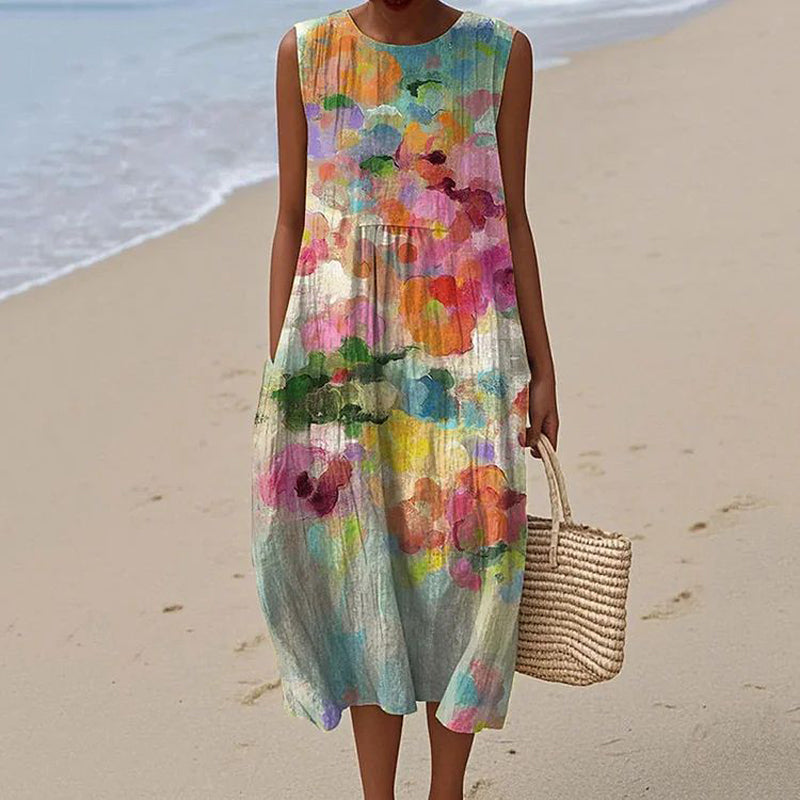 Womens Floral Summer Dress - Lightweight and Stylish