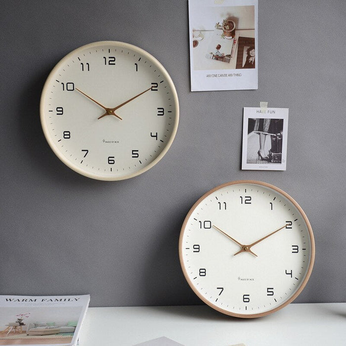 Modern Wall Clock Decor | Stylish Wooden Design with Silent Timekeeping for Elegant Interiors