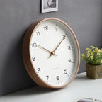 Modern Wall Clock Decor | Stylish Wooden Design with Silent Timekeeping for Elegant Interiors