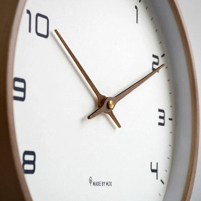 Modern Wall Clock Decor | Stylish Wooden Design with Silent Timekeeping for Elegant Interiors