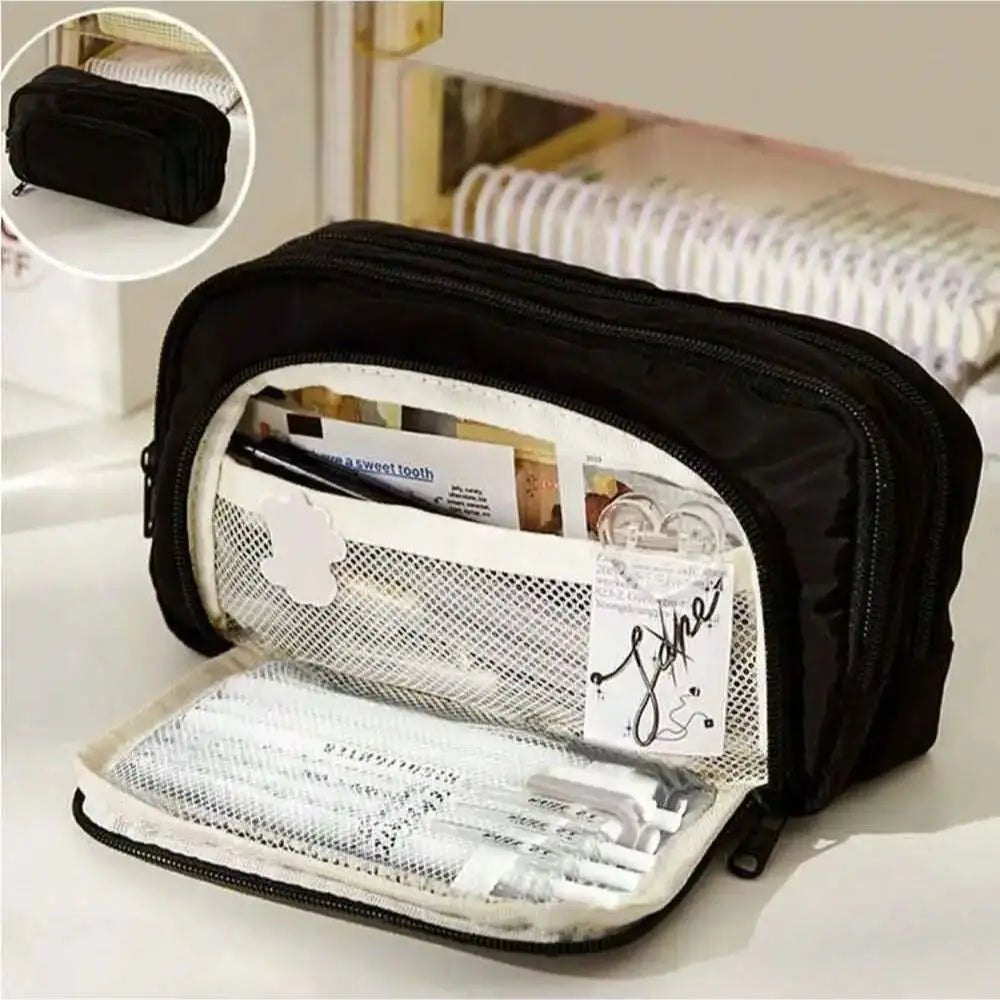 Multi-Layer Pencil Case | Large Capacity Stylish Pencil Pouch for Organized Storage