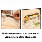 Multi-Layer Pencil Case | Large Capacity Stylish Pencil Pouch for Organized Storage