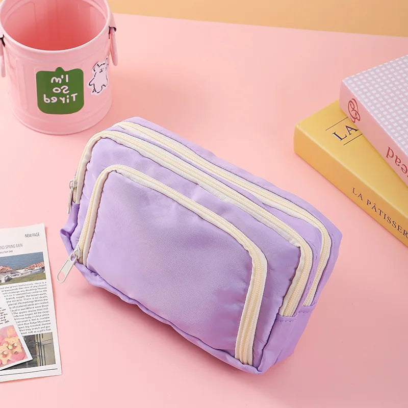Multi-Layer Pencil Case | Large Capacity Stylish Pencil Pouch for Organized Storage